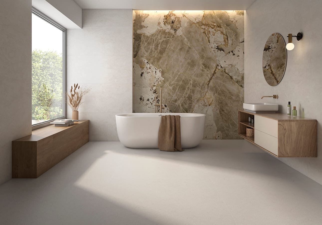 Calcare Rocva TAU Calcare White 60x60 RET porcelanico- SUORAAN MAAHANTUOJALTA